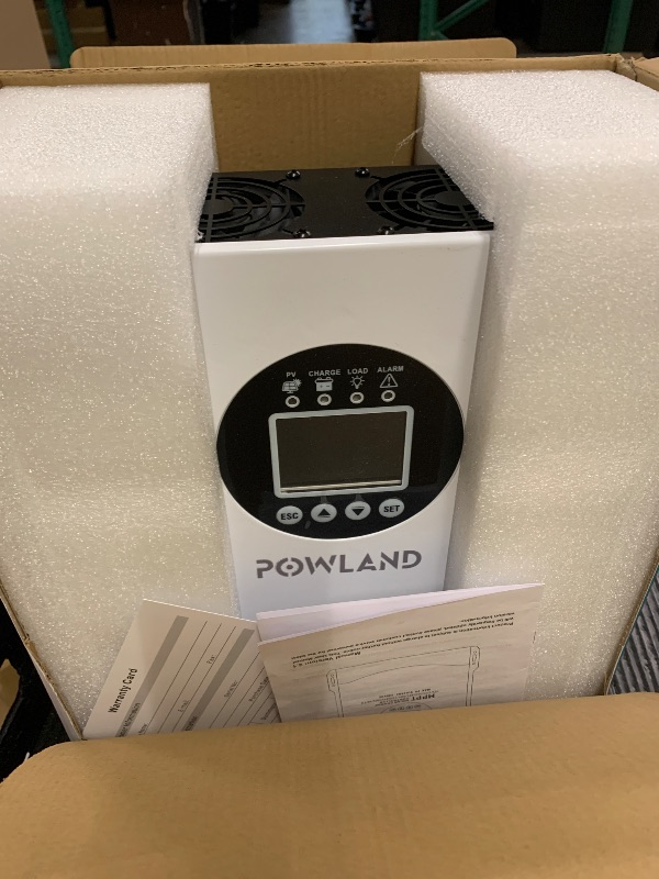 Photo 1 of POWLAND 120A MPPT Solar Charge Controlle 12V/24V/36V/48V/60V/72V/84V/96V Auto,Max Input 230V Solar Charger, LCD Display Intelligent Regulator for AGM, Gel, Lithium ect