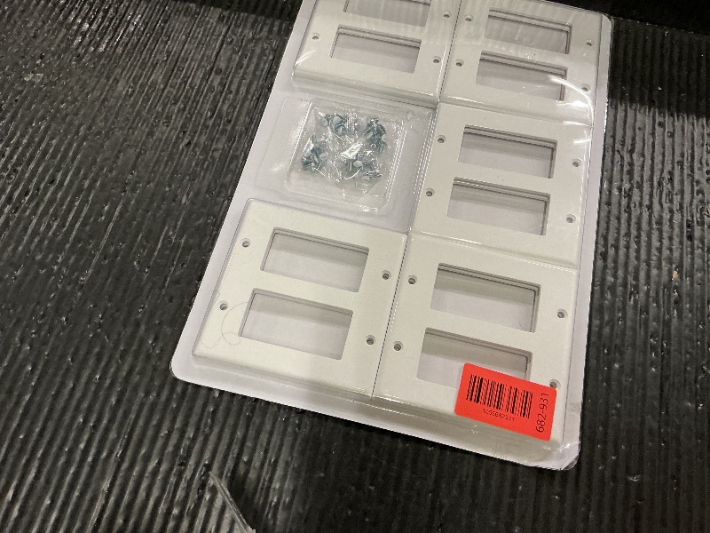 Photo 1 of [10 Pack] BESTTEN Decorator Wall Plate, 2 Gang Standard Size Outlet Cover for GFCI and USB Receptacles, H4.53” x W4.57”, Unbreakable Polycarbonate Material, UL Listed, White