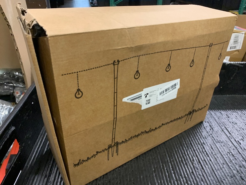 Photo 1 of 4 Pack String Light Poles for Outside, Thickened Metal Christmas Lights Hanger Pole Outdoor with Fork, Lighting Hanging Post Accessories for Patio Decor Garden Backyard Yard Outside Decorations