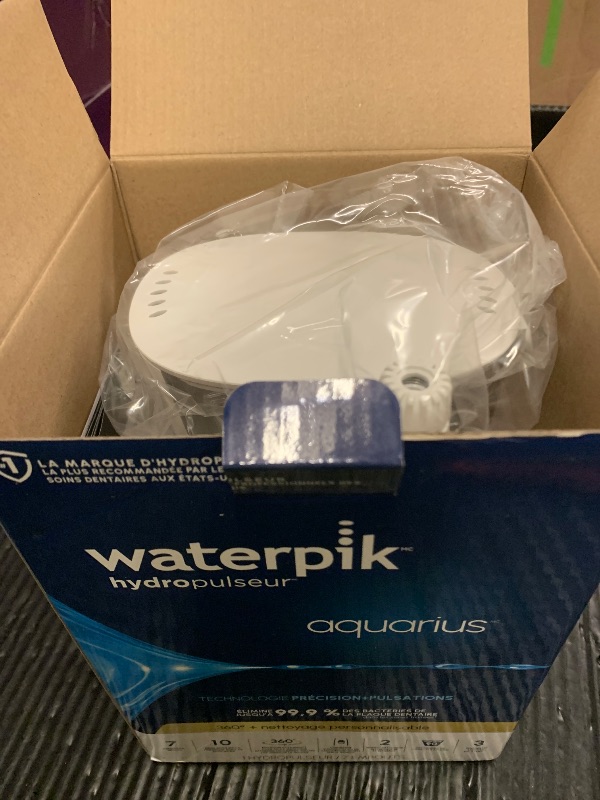 Photo 1 of Waterpik Aquarius Water Flosser For Teeth Cleaning, Gums, Braces, Dental Care, Electric Power With 10 Settings, 7 Tips For Multiple Users And Needs, ADA Accepted, White WP-660, Packaging May Vary