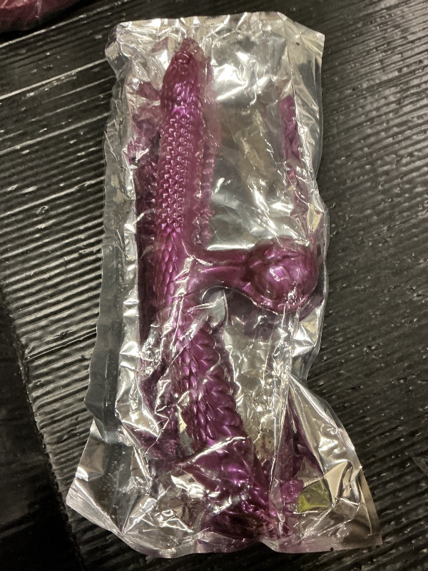 Photo 1 of 15 Inch Double Dildo Realistic Dragon Double Ended Dildo Soft and Flexible with Dragon Scales Adult Sex Toys for Women/Men/Lesbian Purple