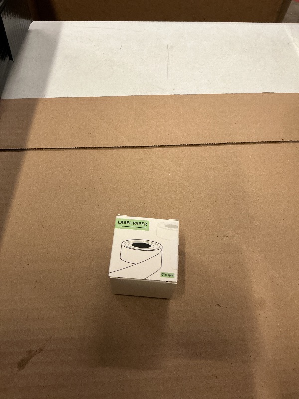 Photo 1 of 3 Rolls Label Maker Tape, 12x40mm Label Printer Paper, Self-Adhesive Thermal Labels Paper Tape, Labels Stickers Compatible with HP2 HP3 HP4 HP6 Suitable for Gift, Home, School, Office - Mixed Color