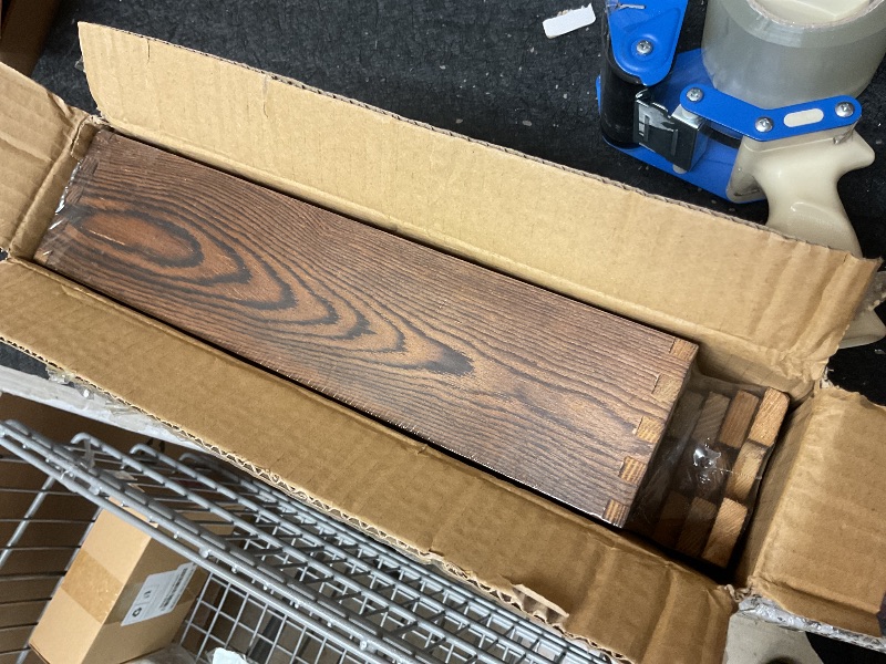 Photo 1 of 2 Set wood tone Wooden Tiered Display Stands 4 Tier Stackable Pine Wood Display Risers, Suitable for Vendor Events, Cupcake Stands, cake stand Wooden Dessert Table Sets, Vendor Booth Displays,Cosmetic & pantry organizers and storage can organizer, Kitchen