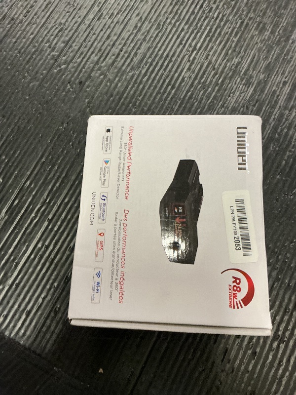 Photo 1 of Uniden R8W (new Model) Extreme Long Range Laser/Radar Detector, 360° Awareness, Directional Arrows, Wi-Fi, Bluetooth, GPS, Real-Time Voice Alerts, Red Light & Speed Camera Alerts, R/TACH App