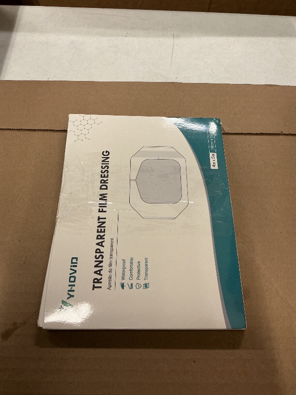 Photo 1 of 100 Packs Transparent Film Dressing 4" x 4.75" - Waterproof Bandages for Swimming, Showering, Wounds, Post Surgical Shower or IV Shield, Tattoo Aftercare Bandage, Scar Therapy, Adhesive Patches