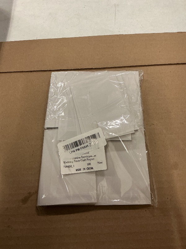 Photo 1 of 100Pcs Glassine Envelopes, 3.9×2.7 Inches Mini Lotto Ticket Holders, Transparent Glassine Bags, Small envelopes, Glassines Paper Bags for Stamp Scratch Ticket Wedding Favor Craft Project