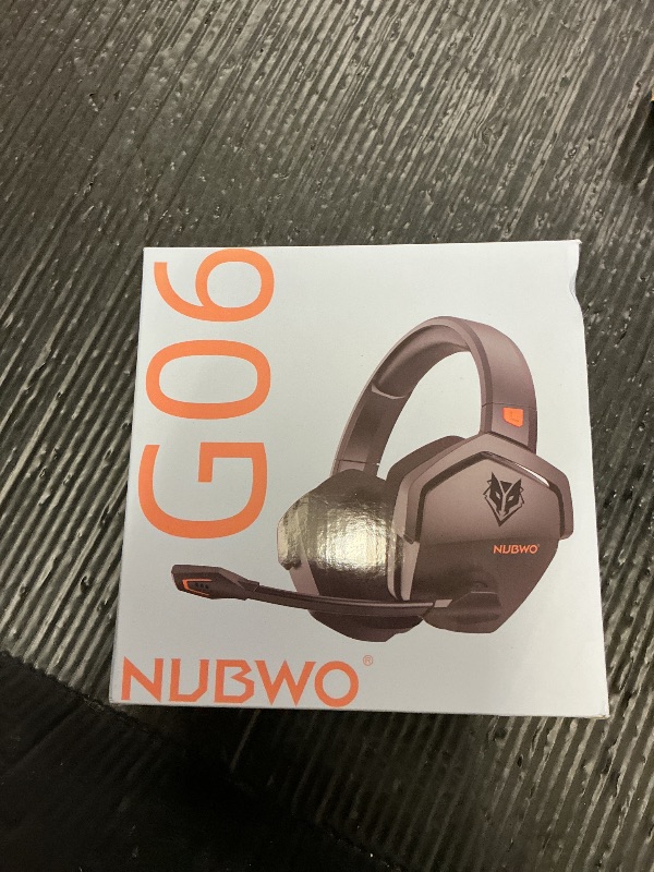 Photo 1 of NUBWO Wireless Gaming Headset with Mic for Ps5 Ps4 PC, Zero Interference, 100-Hour Battery All-Day Play, 23ms Sync? for Fortnite & Call of Duty/FPS Gamers, Triple Mode All Devices Compatible - Orange