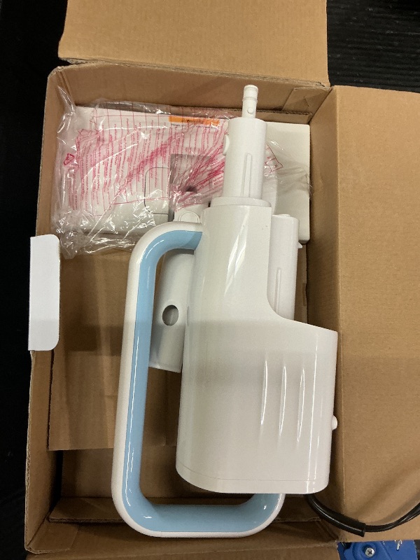 Photo 1 of Steam Cleaner, 6 in1 Rotated Steam Mop Cleaner with 2 Modes, 2 Microfiber Pads, 400ML Removable Tank, 23FT Power Cable, Detachable Steam Mops for Floor, Laminate Floor, Tiles Cleaning (Azure)