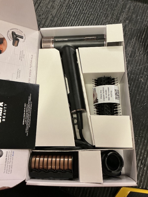 Photo 1 of Shark SpeedStyle Pro Professional Performance High-Velocity Hair Dryer System with Scalp Shield and IQ Speed Styling & Drying Suite, Straight and Wavy Hair, Lightweight, Ionic, No Heat Damage, HD731