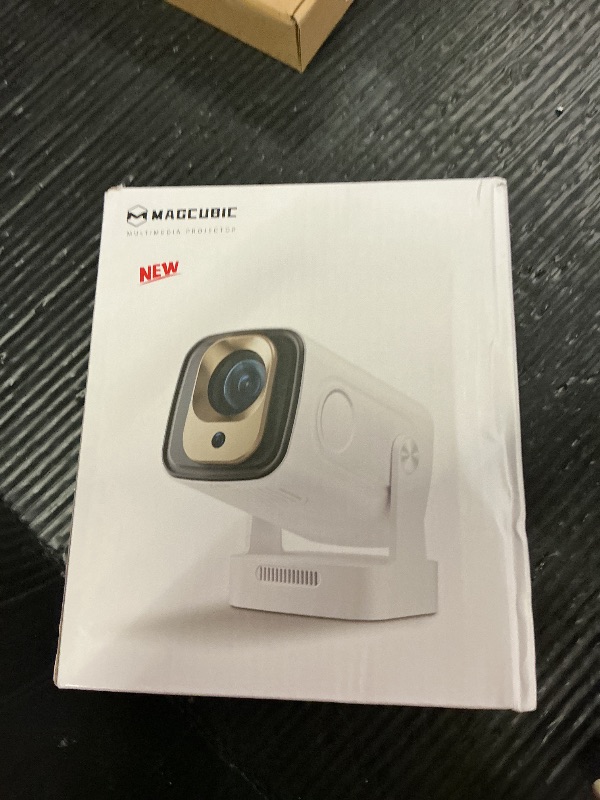 Photo 1 of ?Auto Focus&1080P?Magcubic Mini Smart Projector with 4K Support, Portable Projector with Wifi and Bluetooth, 5W Speaker, Built in Apps, Voice Control, Outdoor Movie Projector