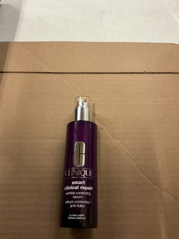 Photo 1 of Clinique Smart Clinical Repair Wrinkle Correcting Anti Aging Face Serum With Hyaluronic Acid, Peptides + Advanced Retinoid Serum For All Skin Types | Hydrating, 3.4 Fl Oz