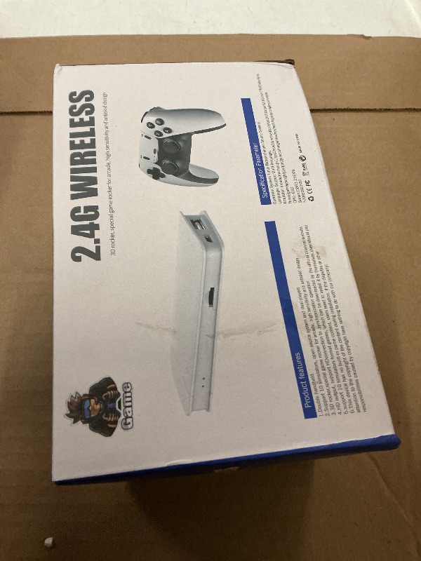 Photo 1 of Wireless Retro Game Console Stick with 40000+ Games, Video Game Console 23+ Emulators Classic Games, 4K HDMI Output for TV, Plug & Play Retro Gaming Stick with Dual 2.4G Controllers