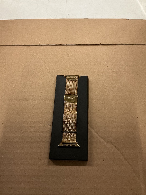Photo 1 of Coach Apple Watch Strap, Compatible with Apple Watch 38mm, 40mm, 41mm, 42mm, 44mm, and 45mm, Interchangeable Band, Create Your Unique Style