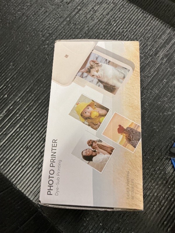 Photo 1 of iDPRT 4x6 Photo Printer, CP4100 Instant Photo Printer for iPhone & Android with 108 Sheets & 2 Cartridges, Wireless Portable Picture Printer, 300DPi Thermal Dye Sublimation, Beige