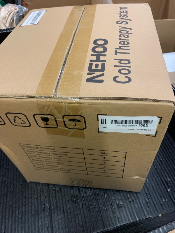 Photo 1 of NEHOO Cold Therapy System, Pain Relief for Post-Surgery Recovery, Programmable Ice Therapy Machine, Continuous Cryotherapy, Universal Pad for Knee, Ankle, Cervical, Back and Leg, Including 4 Straps