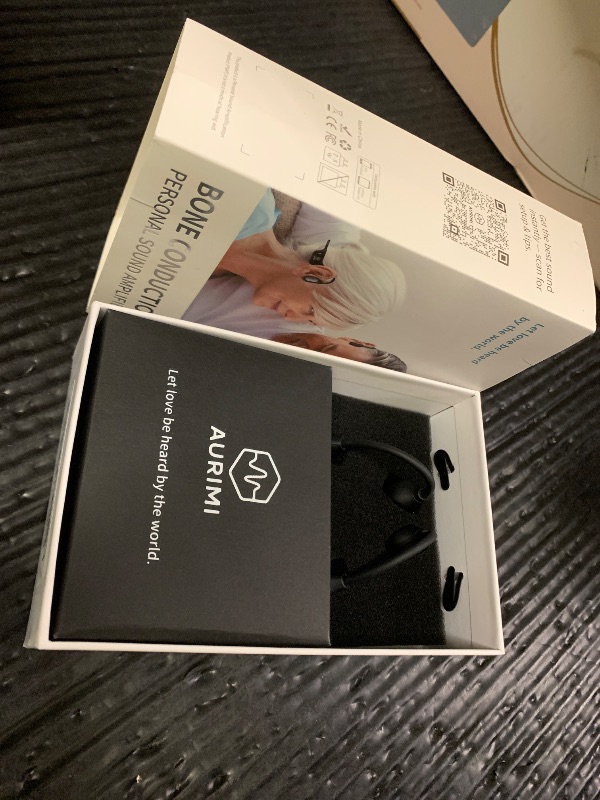 Photo 1 of Bone Conduction Personal Sound Amplifier - Open-Ear Design for Comfortable Daily Use, Ultra Lightweight 25g, Up to 10-Hour Battery, IPX5 Water Resistant, No Bluetooth