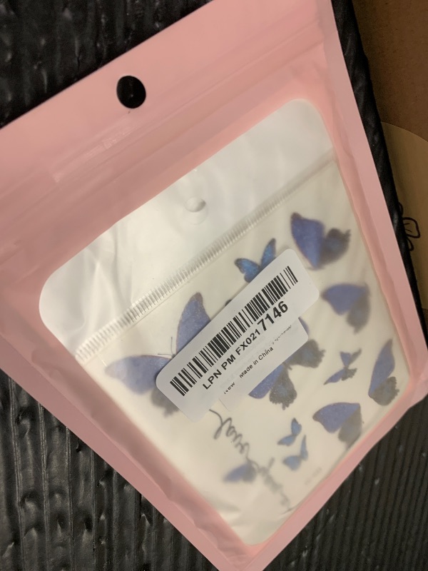 Photo 1 of 14 Sheets Glitter Butterfly Temporary Tattoos Sticker for Eye Face Makeup Decoration, Body art tattoo stickers Shiny Butterflies Waterproof Fake Tattoos for Women Girls Festival Party Eye Decor