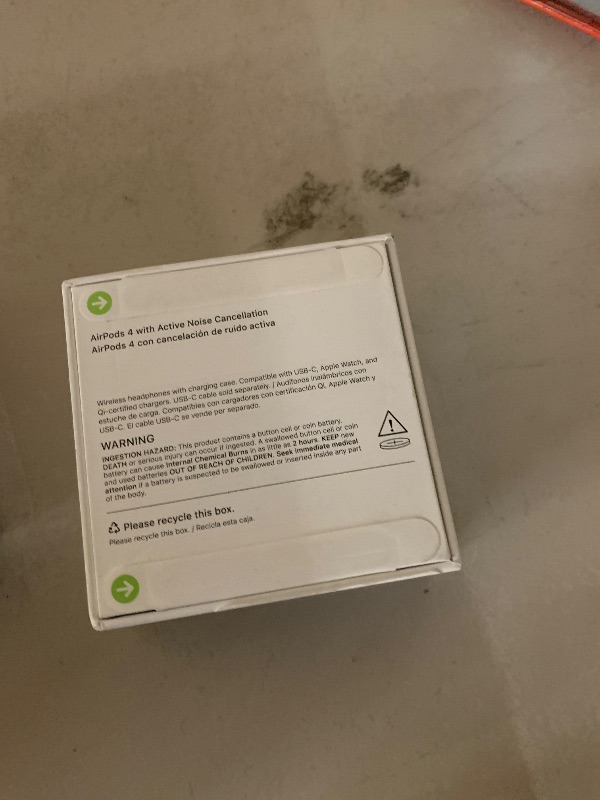 Photo 1 of Apple AirPods 4 Wireless Earbuds, Bluetooth Headphones, with Active Noise Cancellation, Adaptive, Transparency Mode, Personalized Spatial Audio, USB-C Charging Case, Wireless Charging, H2 Chip