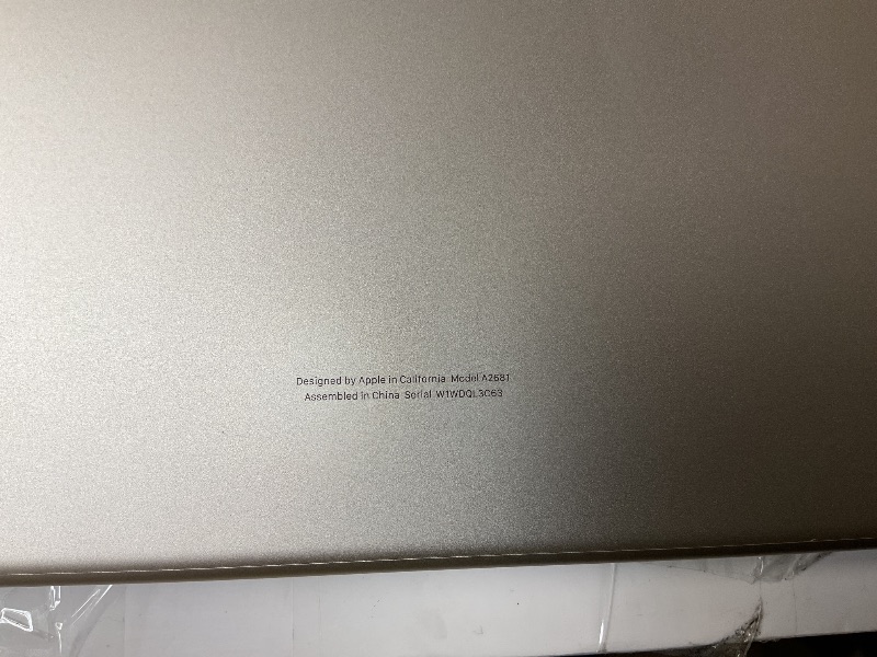 Photo 1 of Apple 2022 MacBook Air Laptop with M2 chip: Built for Apple Intelligence, 13.6-inch Liquid Retina Display, 8GB RAM, 256GB SSD Storage, Backlit Keyboard, 1080p FaceTime HD Camera; Starlight