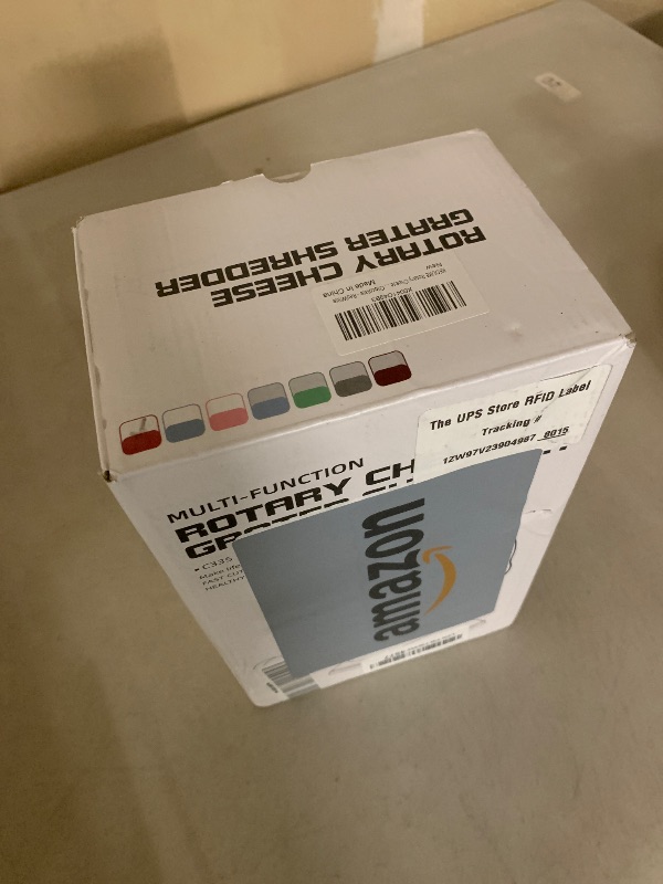 Photo 1 of KEOUKE Rotary Cheese Grater Hand Crank Red - Shredder Slicer Grinder 3 Stainless Steel Blades, Stable Suction, Labor-Saving Handle, Safe Kitchen Tool for Cheese, Vegetable, Nuts, Chocolate