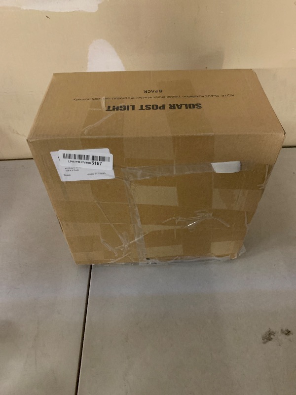 Photo 1 of APONUO Solar Post Cap Lights with 8 RGB Solid Colors & Multicolor Flow - 8 Pack 6x6 Post Cap Solar Light, IP65 Waterproof - Fits 4x4 5x5 6x6 Wood & Vinyl Posts - Black