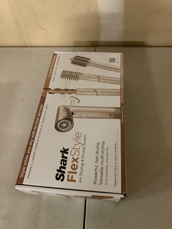 Photo 1 of Shark FlexStyle Air Styling & Drying System, Powerful Hair Dryer Brush & Multi-Styler with Auto-Wrap Curlers, Paddle Brush, Oval Brush, Concentrator Attachment, Stone, HD430