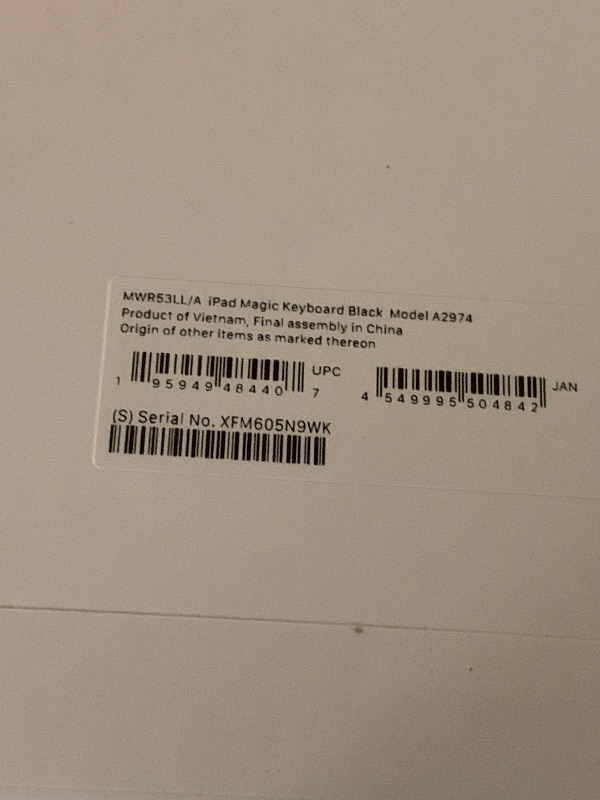 Photo 1 of Apple iPad Magic Keyboard Case for iPad Pro 13-inch (M4 and M5), Great Typing Experience, Built-in Trackpad, Function Row, US English - Black