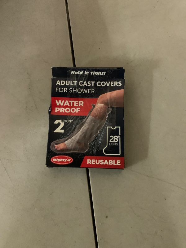 Photo 1 of 100% Waterproof Cast Covers for Shower Leg - 2pk - Tight Seal - Reusable Adult Half Leg Cast Protectors - Knee, Ankle, Foot - After Surgery Bandage and Dressing Cast Bag for Wounds and Burns