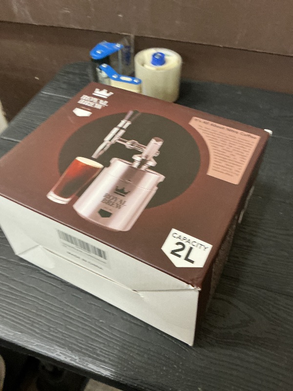 Photo 1 of The Original Royal Brew Nitro Cold Brew Coffee Maker - Gift for Coffee Lovers - 64 oz Home Keg, Nitrogen Gas System Coffee Dispenser Kit