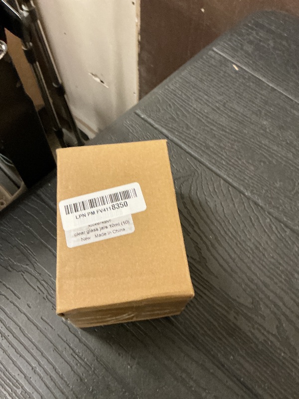 Photo 1 of 10Packs Thicken Clear Glass Jars with Black Lids 10ml Mini Round Comestic Sample Glass Empty Refillable Airtight Jars for Skincare, Lotion, Cream, Wax and Body Butters