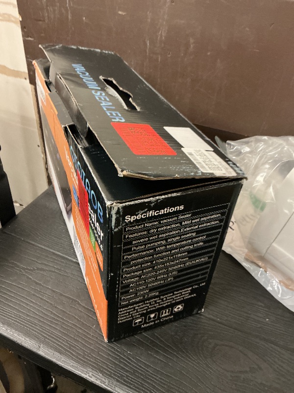 Photo 1 of Vacuum Sealer Machine, Updated Powerful 95KPa Commercial Food Saver with Double Seal for 2X Strength, Built-in Cutter, Bags Storage & Easy-Lock Handle, Includes Free Bags (1 Roll + 10 Pre-cut) Black