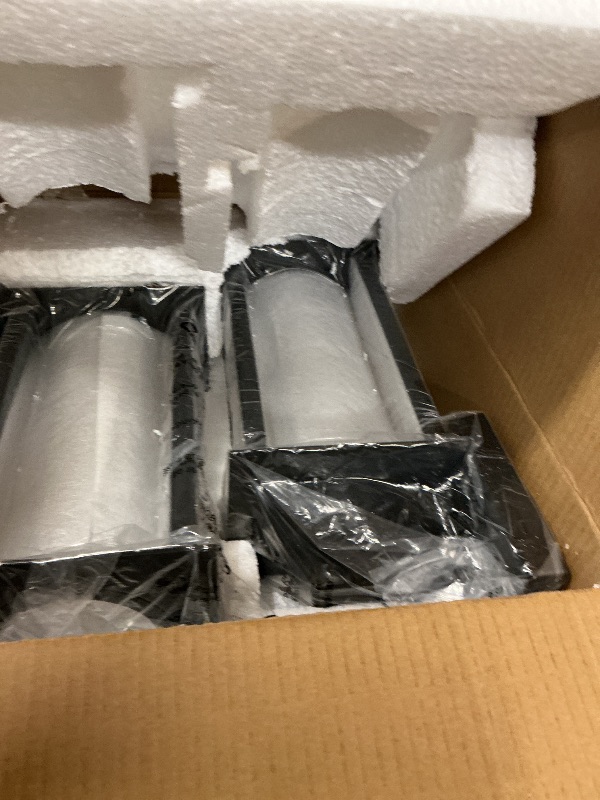 Photo 1 of LED Dusk to Dawn Outdoor Light Fixtures - 2 Packs Modern Porch Lighting with Attractive Glass, 13W 3000K LED Exterior Sconce Wall Mount with Photocell Sensor for House Front Garage Door, Waterproof