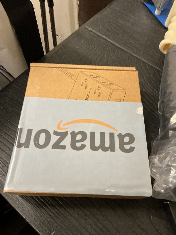 Photo 1 of 10Ft Extension Cord with Multiple Outlets, Flat Plug Surge Protector Power Strip 10 Ft Long Cord, 8 Outlets & 4 USB Ports (2 USB C), Desk Charging Station for Home Office, College Dorm Room Essentials