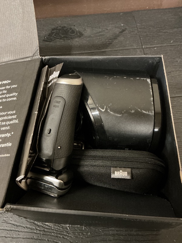 Photo 1 of Braun Series 9 PRO+ Electric Shaver, Pro SensoAdapt, 6in1 SmartCare Center, Wet & Dry Razor, 9660CCPS, Black