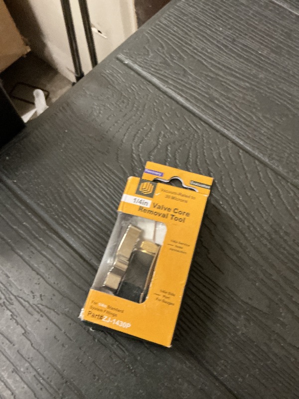 Photo 1 of 1/4" Mega Flow Vacuum-Rated Valve Core Removal Tool for Home AC Appliance,Compatible with R22 R410A R134A, Essential HVAC Tools