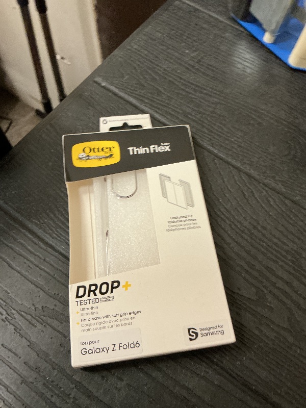 Photo 1 of OtterBox Galaxy Z Fold6 Thin Flex Series Case - Clear, Ultra-Slim, Hard case with Soft Edges, 5G and Wireless Charging Compatible