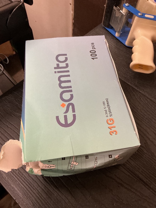 Photo 1 of 0.3ml 31G 5/16"(8mm) Syringes, Disposable Individual Package, 100 Pack