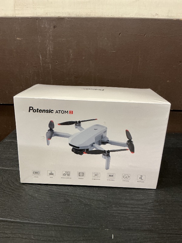 Photo 1 of Potensic ATOM 2 Drone with Camera for Adults 4K Video, 8K Photo, Under 249g, 3-Axis Gimbal, 10KM Transmission, AI Track, Vertical Shooting, AI Night Shot, QuickShots, Fly More Combo (96-Min Flight)