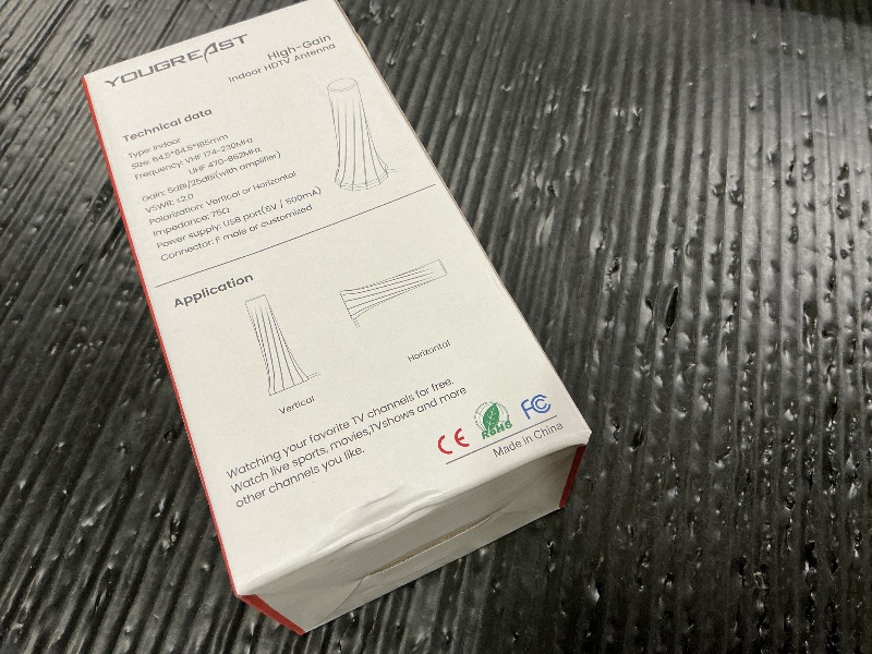 Photo 1 of 2026 Upgraded TV Antenna for Smart TV, Digital Antenna for Local Channels, 3200+ Miles Range TV Antenna Indoor with 360° Signal Strongest Booster, Supports 1080P 4K Reception HD 16.45FT Cable