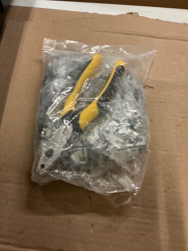 Photo 1 of 1200 Piece Wire Clips with Buckle Snap Pliers, Hog Pliers for Chicken Wire Fence, Pet Cage Set