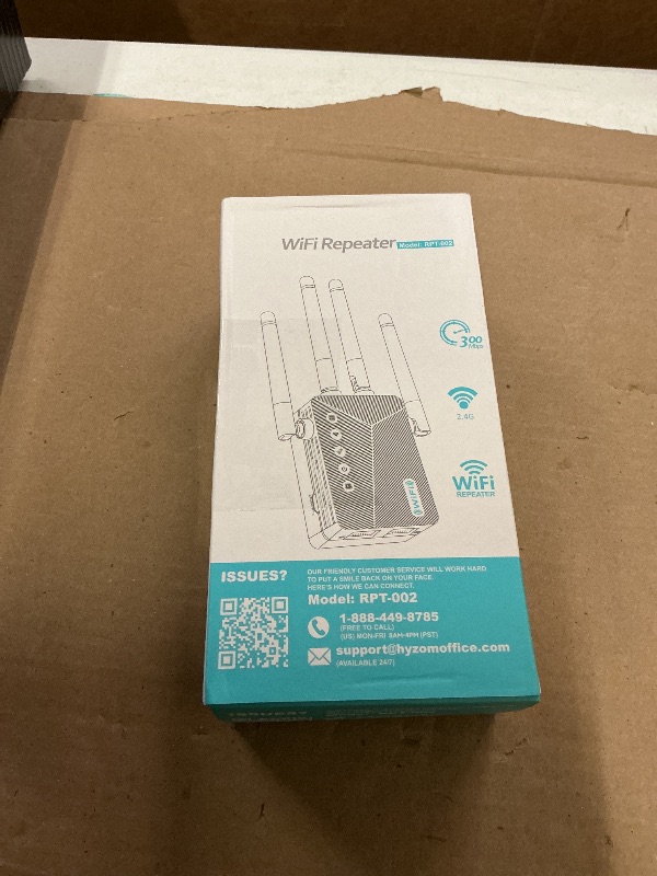 Photo 1 of WiFi Extender Booster Internet Extender 1-Button Setup, Works with Any Router