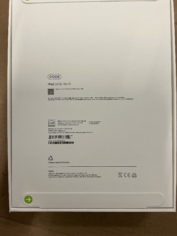 Photo 1 of FACTORY SEALED— Apple iPad 11-inch: A16 chip, 11-inch Model, Liquid Retina Display, 512GB, Wi-Fi 6, 12MP Front/12MP Back Camera, Touch ID, All-Day Battery Life — Blue