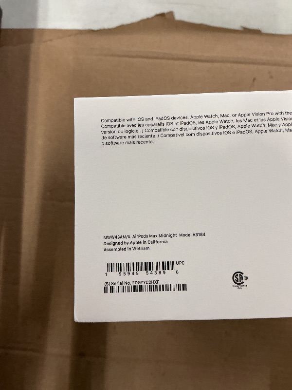 Photo 1 of Apple AirPods Max Wireless Over-Ear Headphones, Pro-Level Active Noise Cancellation, Transparency Mode, Personalized Spatial Audio, USB-C Charging, Bluetooth Headphones for iPhone - Midnight