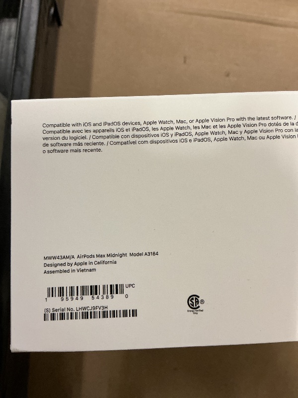 Photo 1 of FACTORY SEALED— Apple AirPods Max Wireless Over-Ear Headphones, Pro-Level Active Noise Cancellation, Transparency Mode, Personalized Spatial Audio, USB-C Charging, Bluetooth Headphones for iPhone - Midnight