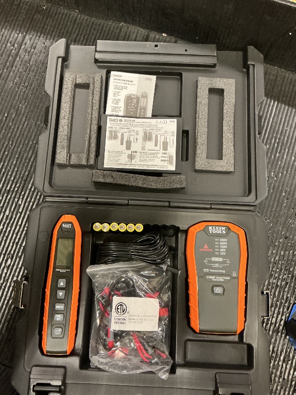 Photo 1 of Klein Tools ET450 Advanced Underground Circuit Breaker Finder and Wire Tracer Kit for Energized and Non-Energized Breakers, Fuses, and Wires