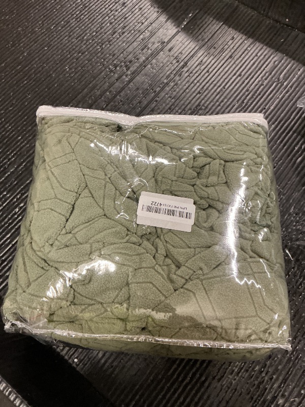 Photo 1 of VANSOFY Oversized Recliner Chair Cover, 4-Pieces Stretch Recliner Covers for Recliner Chair Soft Reclining Chair Slipcover Jacquard Pattern Furniture Protector for Dogs Cats(Bean Green)