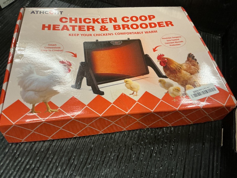 Photo 1 of 2026 Smart Chicken Coop Heater Brooder Plate, 200W Chicks Double-Sided Radiant Heat Panel with LED Light, Remote Control, Timer & Temp Controller Compatible, ETL/UL Certified,Ducklings Poultry & Small