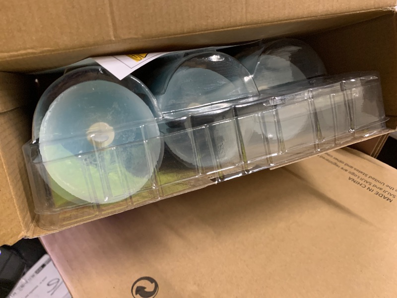 Photo 1 of Silverstro Nautical Decor Ocean Blue Flameless Candles with Remote - Home Farmhouse Easter Spring Decorations - Set of 3 (D3.11 X H4 5" 6")