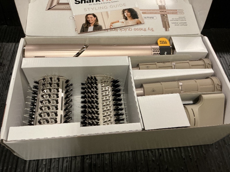 Photo 1 of Shark FlexStyle Air Styling & Drying System, Powerful Hair Dryer Brush & Multi-Styler with Auto-Wrap Curlers, Paddle Brush, Oval Brush, Concentrator Attachment, Stone, HD430