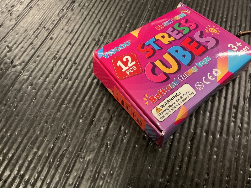 Photo 1 of 12 Pack Slow Rising Stress Cube, Dough Stress Balls Squishy Fidget Toys for Anxiety Relief, Soft Fidget Cube, Pull Stretch Squishy Toys for Classroom Prize, Party Favors for Kids Adults